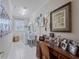 Laundry room with washer, dryer, and desk area at 4472 Via Del Villetti Dr, Venice, FL 34293