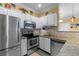 Modern kitchen featuring stainless steel appliances at 4802 51St W St # 1304, Bradenton, FL 34210