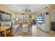 Spacious living room with comfortable seating and a large TV at 4802 51St W St # 1304, Bradenton, FL 34210
