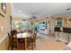 Bright living room features a dining area and open floor plan at 4802 51St W St # 1304, Bradenton, FL 34210