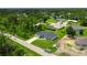 Aerial view of the house and surrounding area at 5371 Fleming St, Port Charlotte, FL 33981