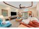 Gathering room with a large TV, comfortable seating and a cozy atmosphere at 5376 Shadow Lawn Dr, Sarasota, FL 34242