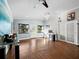 Bright office space with hardwood floors and large windows at 5645 Churchill Downs Rd, Sarasota, FL 34241