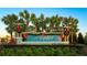 Community entrance sign for Aviary at Ruti Ranch, decorated for the holidays at 6138 162Nd E Ave, Parrish, FL 34219