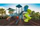Modern playground with climbing structures and a spiral slide at 6138 162Nd E Ave, Parrish, FL 34219