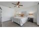 Spacious bedroom with double bed and ceiling fan at 625 Ennis Nw Ter, Port Charlotte, FL 33952