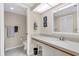 Clean bathroom with shower and vanity at 6505 Stone River Rd # 202, Bradenton, FL 34203
