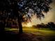 Scenic sunset view over the lush golf course at 6505 Stone River Rd # 202, Bradenton, FL 34203