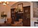 Elegant lobby with comfortable seating and fireplace at 6505 Stone River Rd # 202, Bradenton, FL 34203