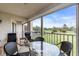 Relaxing patio with view at 6505 Stone River Rd # 202, Bradenton, FL 34203