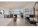 Open concept dining area, coastal decor, ocean view at 6925 Gulf Of Mexico Dr # 24, Longboat Key, FL 34228