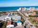 Aerial view of beachside property near the ocean at 709 Barcelona Ave # D & E, Venice, FL 34285