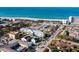 Aerial view of beachside property near the ocean at 709 Barcelona Ave # D & E, Venice, FL 34285