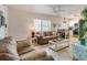 Bright living room with comfortable seating at 709 Barcelona Ave # D & E, Venice, FL 34285