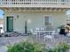 Outdoor patio with seating and grill at 709 Barcelona Ave # D & E, Venice, FL 34285