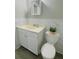 Clean bathroom, featuring a vanity and toilet at 739 52Nd N Ave, St Petersburg, FL 33703
