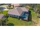 Aerial view of home with pool and backyard at 770 Egret Walk Ln, Venice, FL 34292