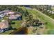 Aerial view of home and golf course at 770 Egret Walk Ln, Venice, FL 34292