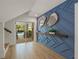 Modern entryway with unique wall design and view of the pool at 106 9Th S St, Bradenton Beach, FL 34217