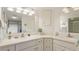 Double vanity bathroom with a large mirror and plenty of counter space at 1109 Edgewater Cir # 1109, Bradenton, FL 34209