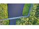 Aerial of boardwalk intersecting waterways at 1109 Edgewater Cir # 1109, Bradenton, FL 34209