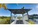 Elevated gazebo with waterfront views at 1109 Edgewater Cir # 1109, Bradenton, FL 34209