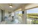 Sunroom with table and chairs, offering nature views at 1109 Edgewater Cir # 1109, Bradenton, FL 34209