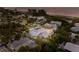 Aerial view showcasing a unique home's location and neighborhood at 112 Mangrove Ave, Anna Maria, FL 34216