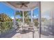 Relaxing balcony with ocean views and comfortable seating at 112 Mangrove Ave, Anna Maria, FL 34216