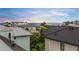 Oceanfront homes and beach at sunset, aerial view at 116 8Th Street S, Bradenton Beach, FL 34217