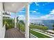 Private balcony offering picturesque water views and a relaxing atmosphere at 116 8Th Street S, Bradenton Beach, FL 34217