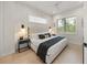 Comfortable bedroom with a king-size bed and unique wall decor at 116 8Th Street S, Bradenton Beach, FL 34217