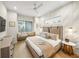 Spacious bedroom with a neutral color scheme and window seat at 116 8Th Street S, Bradenton Beach, FL 34217