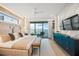 Main bedroom with water views and stylish decor at 116 8Th Street S, Bradenton Beach, FL 34217