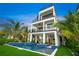 Luxury waterfront home with a modern design and private pool at 116 8Th Street S, Bradenton Beach, FL 34217