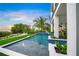 Expansive pool with a spa and waterfront views at 116 8Th Street S, Bradenton Beach, FL 34217