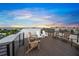 Expansive rooftop deck with amazing sunset views at 116 8Th Street S, Bradenton Beach, FL 34217