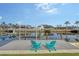 Peaceful dockside setting with two chairs at 128 Sinclair Se St, Port Charlotte, FL 33952