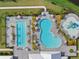 Resort-style pool with lap lanes and water features at 16203 Tradewind Ter, Lakewood Ranch, FL 34211
