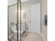 Bathroom features a toilet, vanity, and shower at 16203 Tradewind Ter, Lakewood Ranch, FL 34211