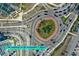 Aerial view of a roundabout near St. Armands Circle (1 mile) at 1744 10Th St, Sarasota, FL 34236