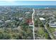 Aerial view of property with waterfront and city views at 1744 10Th St, Sarasota, FL 34236