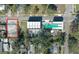 Aerial view showing a house and new development at 1744 10Th St, Sarasota, FL 34236