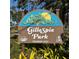 Sign for Gillespie Park, founded in 1925 at 1744 10Th St, Sarasota, FL 34236