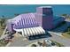 Aerial view of the Van Wezel Performing Arts Hall at 1744 10Th St, Sarasota, FL 34236