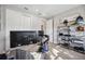 Home office featuring a workspace with two monitors at 17530 Northwood Pl, Bradenton, FL 34202