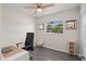 Cozy bedroom with built in shelving and large window at 1909 23Rd W Ave, Bradenton, FL 34205