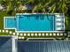 Inviting rectangular pool with spa and patio at 3015 Avenue E, Holmes Beach, FL 34217