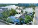 Community overview featuring a waterfront pool and club house at 395 Aruba Cir # 302, Bradenton, FL 34209