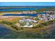 Aerial view of waterfront community with clubhouse and amenities at 395 Aruba Cir # 302, Bradenton, FL 34209